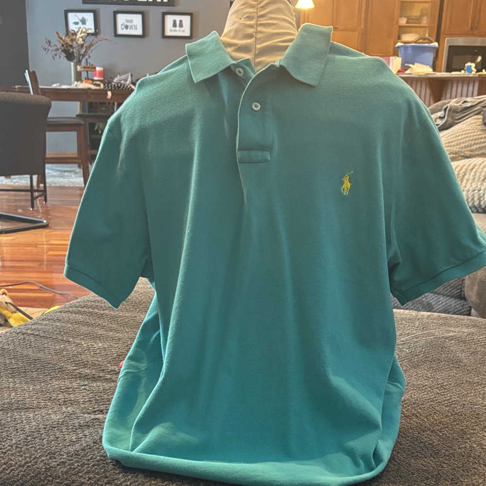 Polo by Ralph Lauren Men's Teal Polo Shirt